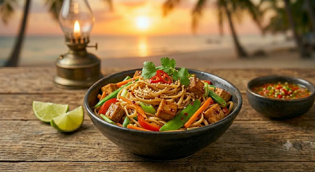 Asian Noodles and Tofu